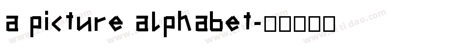a picture alphabet字体转换